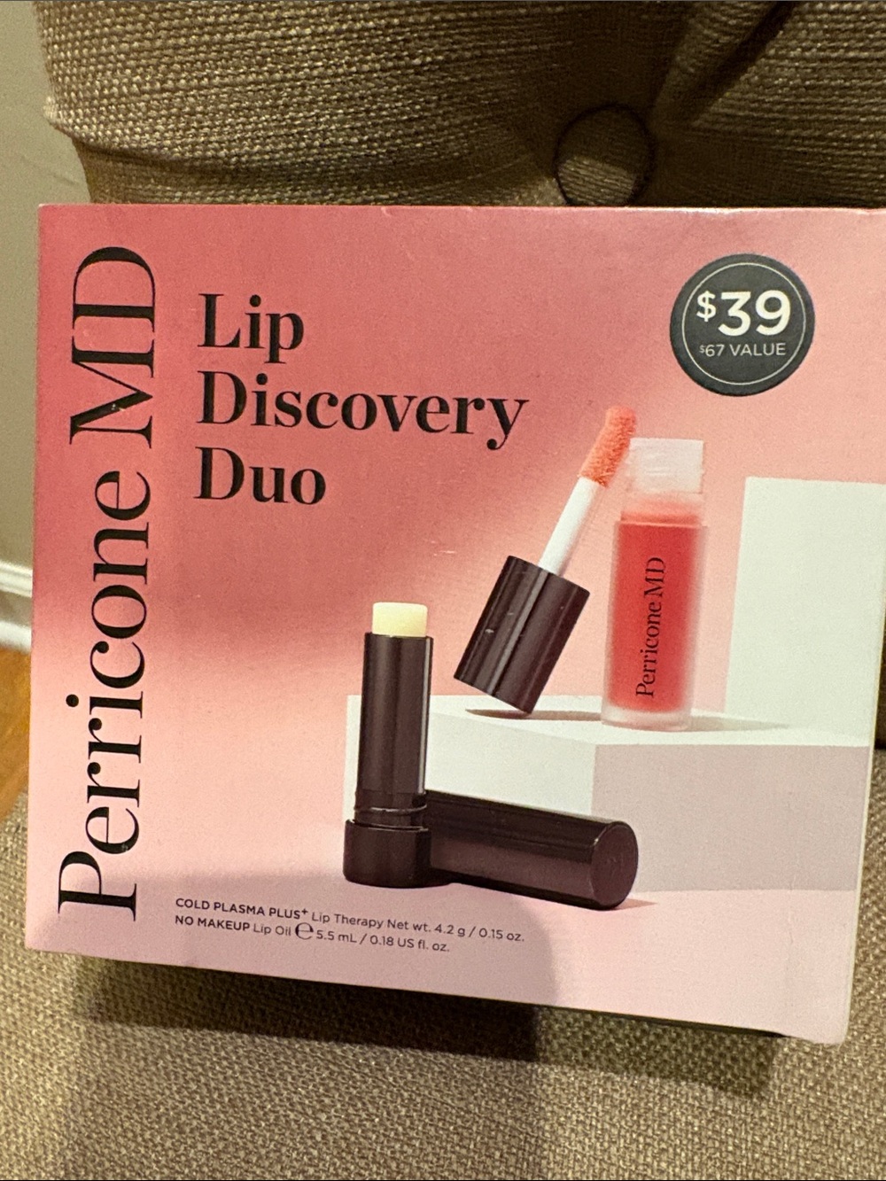 Perricone MD Lip Therapy Discovery Duo Coral Pink NWT